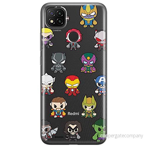 ERT GROUP mobiltelefonfodral för Xiaomi REDMI 9C originalt och officiellt licensierat Marvel mönster Avengers 025 optimalt anpassad till formen på mobiltelefonen, gedeeltelijk transparant 5904805194054
