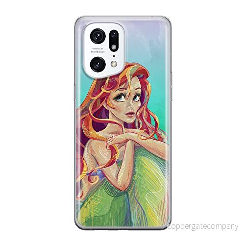 ERT GROUP mobiltelefonfodral för Oppo FIND X5 PRO originalt och officiellt licensierat Disney mönster Ariel 004 optimalt anpassad till formen på mobiltelefonen, fodral tillverkad av TPU plast 5905511401535