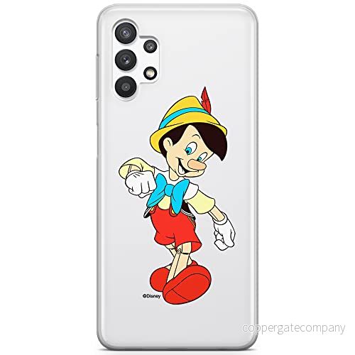 ERT GROUP mobiltelefonfodral för Samsung A32 5G originalt och officiellt licensierat Disney mönster Pinocchio 001 optimalt anpassad till formen på mobiltelefonen, gedeeltelijk transparant 5905131140906