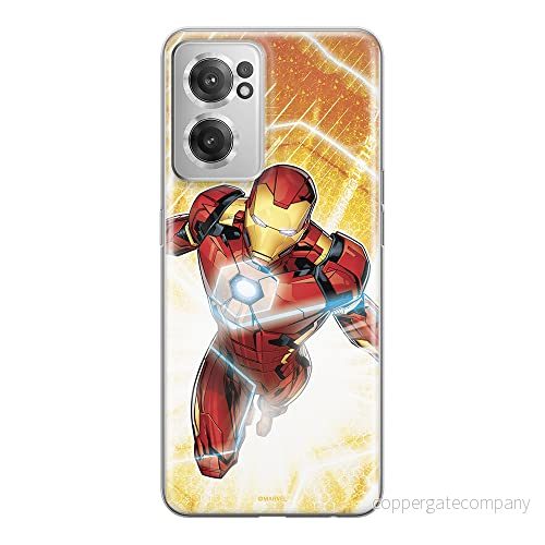 ERT GROUP mobiltelefonfodral för Oneplus NORD CE 2 originalt och officiellt licensierat Marvel mönster Iron Man 007 optimalt anpassad till formen på mobiltelefonen, fodral tillverkad av TPU plast 5905511296179