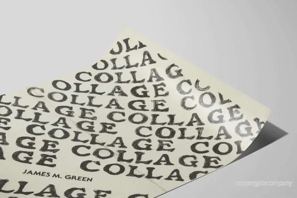 Typografisk collageposter av James M. Green - Bild 2