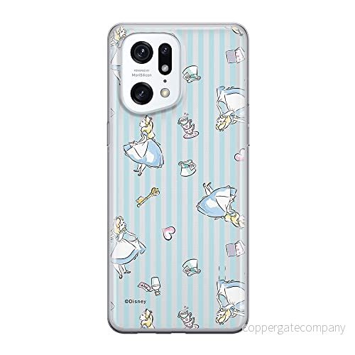 ERT GROUP mobiltelefonfodral för Oppo FIND X5 PRO originalt och officiellt licensierat Disney mönster Alice 001 optimalt anpassad till formen på mobiltelefonen, fodral tillverkad av TPU plast 5905511403355