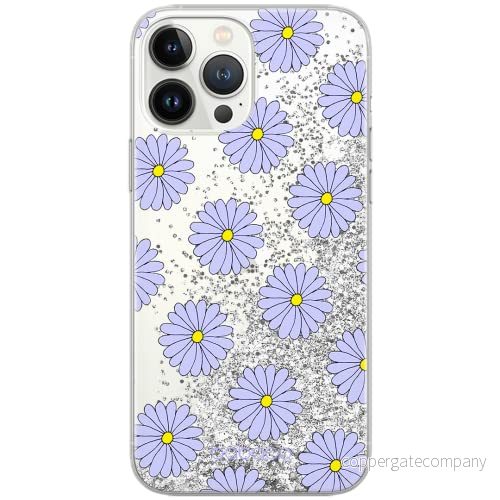 ERT GROUP mobiltelefonfodral för Apple Iphone 12 Mini originalt och officiellt licensierat Babaco mönster Flowers 021 Vit optimalt anpassad till formen på mobiltelefonen, med glitter overflow effekt 5903932643701