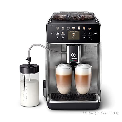 Saeco GranAroma Helautomatisk Espressomaskin 16 Kaffevarianter, Intuitiv Färgskärm, 6 Användarprofiler, Keramisk Kvarn (SM6585/00) 8720389003547