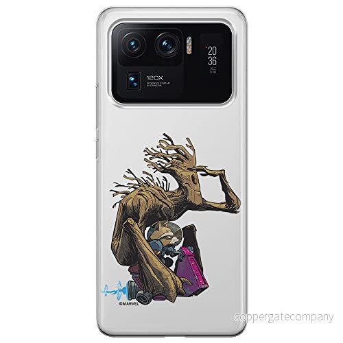 ERT GROUP mobiltelefonfodral för Xiaomi MI 11 ULTRA originalt och officiellt licensierat Marvel mönster Guardians of the Galaxy 004 anpassad till formen på mobiltelefonen, gedeeltelijk transparant 5903932710311