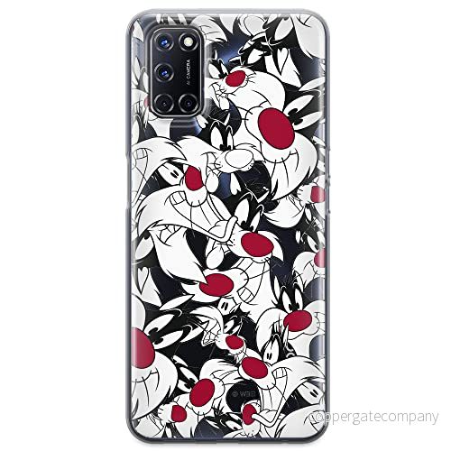 ERT GROUP mobiltelefonfodral för Oppo A92/ A72/ A52 originalt och officiellt licensierat Looney Tunes mönster Sylvester 004 optimalt anpassad till formen på mobiltelefonen, gedeeltelijk transparant 5903040205334