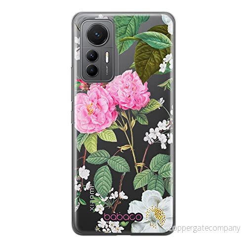 ERT GROUP mobiltelefonfodral för Xiaomi 12 LITE originalt och officiellt licensierat Babaco mönster Flowers 037 optimalt anpassad till formen på mobiltelefonen, gedeeltelijk transparant 5905511512828