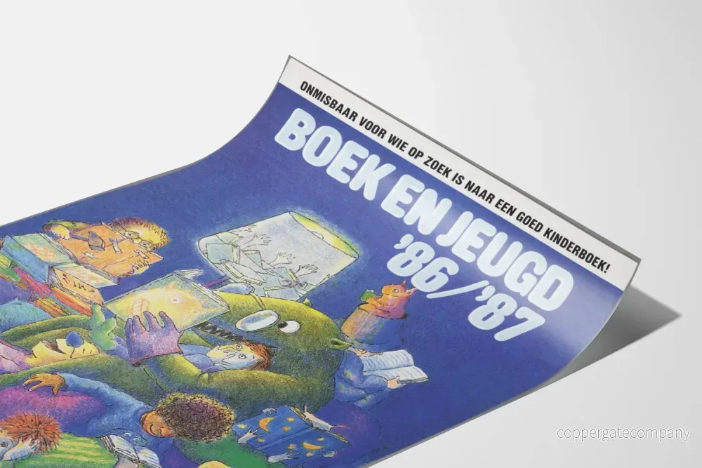 Vintageposter för Böcker och Ungdom '86/'87 - Barnrum Inredning - Bild 3