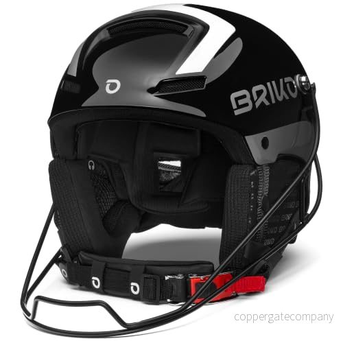 Briko, HELMET Unisex vuxen, SHINY BLACK SILVER, 64 8033773695069