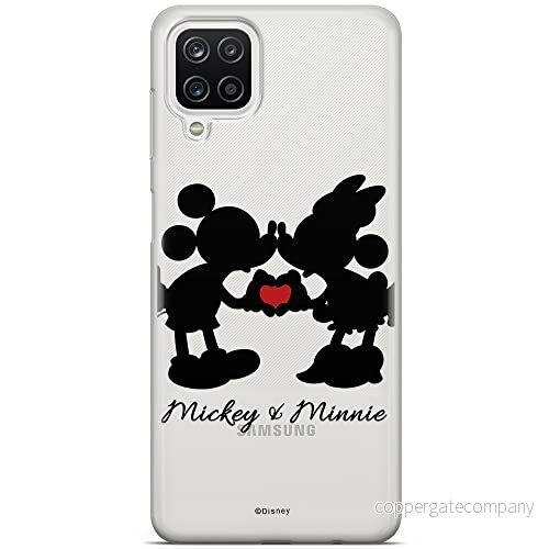 ERT GROUP mobiltelefonfodral för Samsung A12 / M12 originalt och officiellt licensierat Disney mönster Mickey & Minnie 003 optimalt anpassad till formen på mobiltelefonen, gedeeltelijk transparant 5903040091807