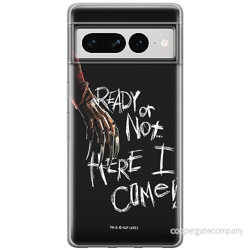 ERT GROUP mobiltelefonfodral för Google PIXEL 7 PRO originalt och officiellt licensierat Horror mönster Nightmare of Elm Street 001, fodral tillverkad av TPU plast 5905795174613