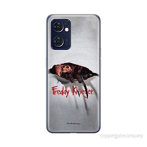 ERT GROUP mobiltelefonfodral för Oppo RENO 7 5G originalt och officiellt licensierat Horror mönster Nightmare of Elm Street 008 anpassad till formen på mobiltelefonen, fodral tillverkad av TPU plast 5905511318277