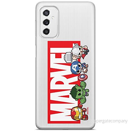 ERT GROUP mobiltelefonfodral för Samsung M52 5G originalt och officiellt licensierat Marvel mönster 010 optimalt anpassad till formen på mobiltelefonen, gedeeltelijk transparant 5904805494192