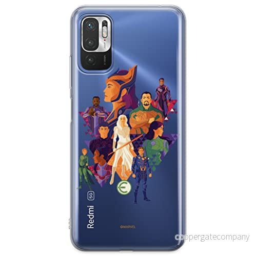 ERT GROUP mobiltelefonfodral för Xiaomi REDMI NOTE 10 5G / POCO M3 PRO originalt och officiellt licensierat Marvel mönster Eternals 007 anpassad till formen på mobiltelefonen, gedeeltelijk transparant 5904805115332