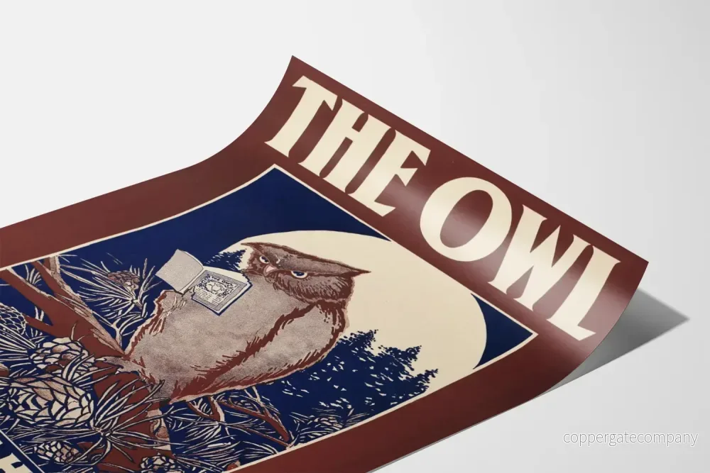 Vintageposter Uggla och reklam "The Owl" - Bild 3
