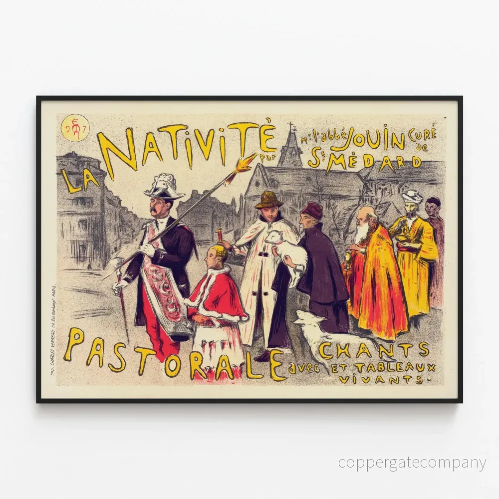 Poster Födelsebilden - Vintage väggdekoration Artem Legrand
