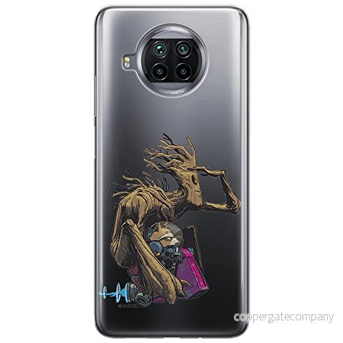 ERT GROUP mobiltelefonfodral för Xiaomi MI 10T LITE/REDMI NOTE 9 PRO 5G originalt och officiellt licensierat Marvel mönster Guardians of the Galaxy 004, gedeeltelijk transparant 5903537154008