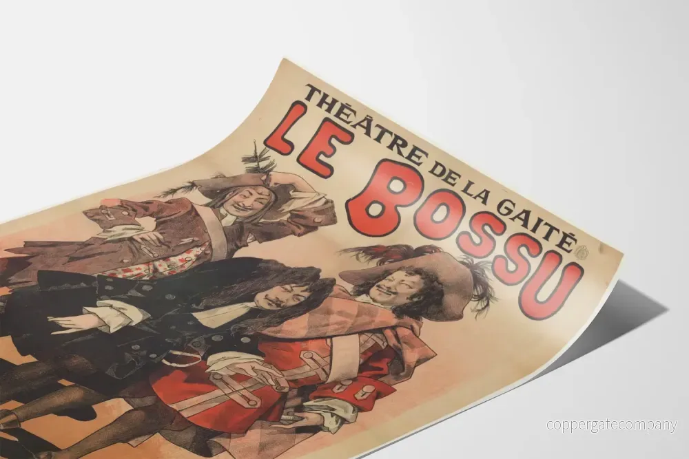 Teateraffisch från Gaîté, "Le Bossu" - Vintage väggdekoration - Bild 3