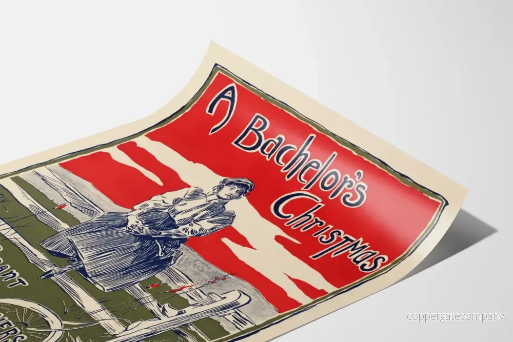 Vintageposter A Bachelor's Christmas av Robert Grant - Bild 3