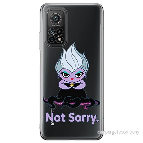 ERT GROUP mobiltelefonfodral för Xiaomi REDMI NOTE 9T originalt och officiellt licensierat Disney mönster Ursula 004 optimalt anpassad till formen på mobiltelefonen, gedeeltelijk transparant 5905131462138