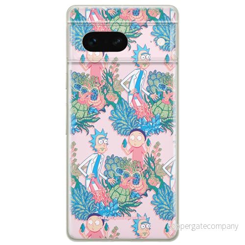ERT GROUP mobiltelefonfodral för Google PIXEL 7 originalt och officiellt licensierat Rick and Morty mönster & 021 anpassad till formen på mobiltelefonen, fodral tillverkad av TPU plast 5905795152888