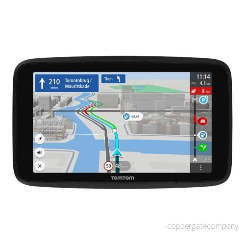 TomTom GO Discover bil GPS, 6 tum personbilsnavigator med trafikstocknings och fartkameravarningar från Traffic, världskartor, snabb wifi uppdatering, parkering, bränslepriser, magnetfäste 636926104920