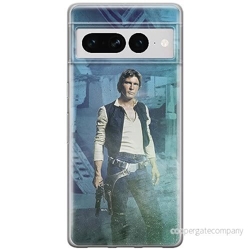 ERT GROUP mobiltelefonfodral för Google PIXEL 7 PRO originalt och officiellt licensierat Star Wars mönster Han Solo 001 optimalt anpassad till formen på mobiltelefonen, fodral tillverkad av TPU plast 5905795182618