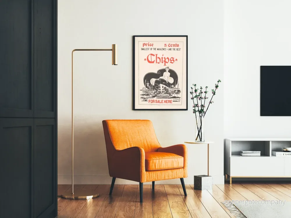Vintage reklamposter "Chips" av E.C. Burling - Bild 2