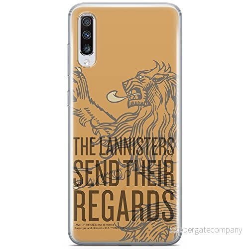 ERT GROUP mobiltelefonfodral för Samsung A70 originalt och officiellt licensierat Game od Thrones mönster of 014 anpassad till formen på mobiltelefonen, fodral tillverkad av TPU plast 5903932682724
