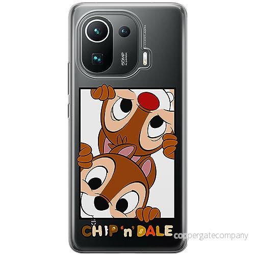 ERT GROUP mobiltelefonfodral för Xiaomi MI 11 PRO originalt och officiellt licensierat Disney mönster Chip & Dale 005 optimalt anpassad till formen på mobiltelefonen, gedeeltelijk transparant 5905795021894