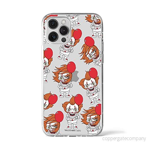 ERT GROUP mobiltelefonfodral för Iphone 12 PRO MAX originalt och officiellt licensierat Horror mönster It 007 optimalt anpassad till formen på mobiltelefonen, gedeeltelijk transparant 5905131959706