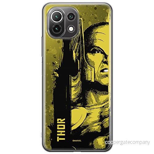 ERT GROUP mobiltelefonfodral för Xiaomi 11 LITE 4G/5G originalt och officiellt licensierat Marvel mönster Thor 001, fodral tillverkad av TPU plast 5903932728569
