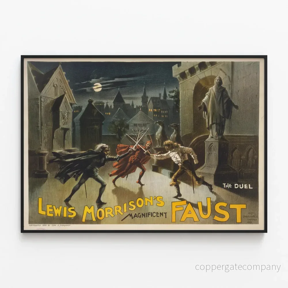 Lewis Morrisons Magnifika Faust – Nattduell Poster Lewis Morrisons Magnifika Faust – Nattduell Poster
