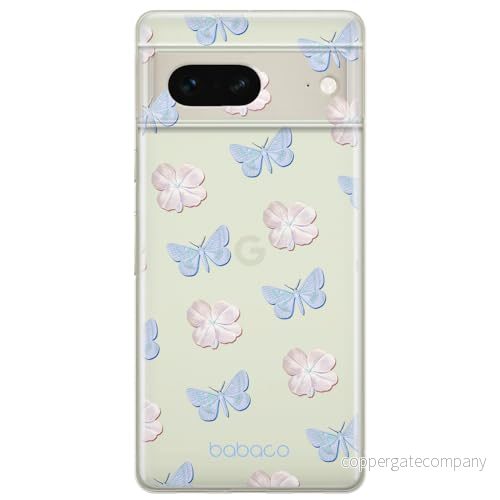 ERT GROUP mobiltelefonfodral för Google PIXEL 7 originalt och officiellt licensierat Babaco mönster Flowers 043 optimalt anpassad till formen på mobiltelefonen, gedeeltelijk transparant 5905795150440
