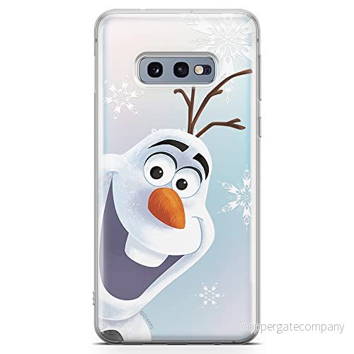ERT GROUP mobiltelefonfodral för Samsung S10e originalt och officiellt licensierat Disney mönster Olaf 002 optimalt anpassad till formen på mobiltelefonen, gedeeltelijk transparant 5903040708217