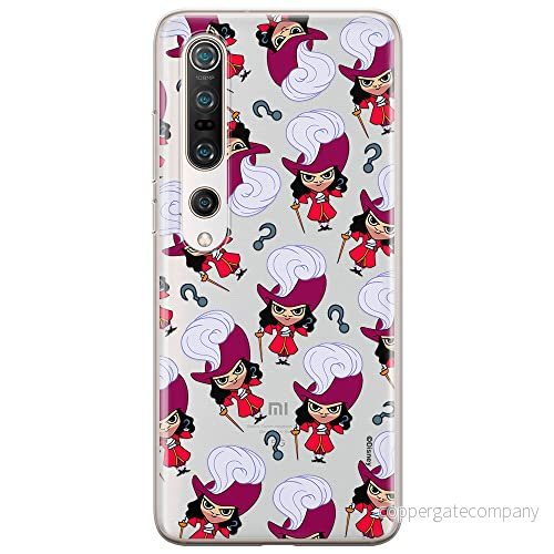 ERT GROUP mobiltelefonfodral för Xiaomi MI 10 / PRO originalt och officiellt licensierat Disney mönster James Hook 002 optimalt anpassad till formen på mobiltelefonen, gedeeltelijk transparant 5905131453242