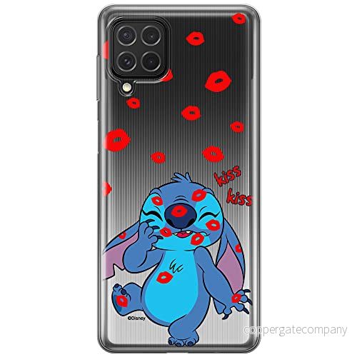 ERT GROUP mobiltelefonfodral för Samsung F62 / M62 originalt och officiellt licensierat Disney mönster Stitch 017 optimalt anpassad till formen på mobiltelefonen, gedeeltelijk transparant 5905131225764