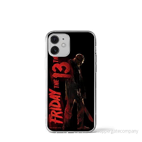 ERT GROUP mobiltelefonfodral för Iphone 12 Mini originalt och officiellt licensierat Horror mönster Friday the 13th 011 optimalt anpassad till formen på mobiltelefonen, fodral tillverkad av TPU plast 5905511104559