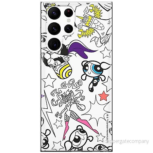 ERT GROUP mobiltelefonfodral för Samsung S22 ULTRA originalt och officiellt licensierat The Powerpuff Girls mönster 017, fodral tillverkad av TPU plast 5905511965280