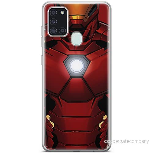 ERT GROUP mobiltelefonfodral för Samsung A21s originalt och officiellt licensierat Marvel mönster Iron Man 020 optimalt anpassad till formen på mobiltelefonen, fodral tillverkad av TPU plast 5903040263822