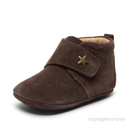 bisgaard Unisex barn baby Star First Walker Shoe, Mörkbrun, 27 EU 5715243153974