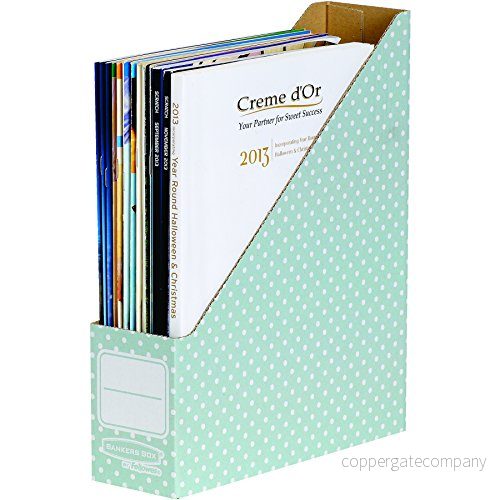 Fellowes 10 BANKERS BOX Magazine Filhållare Kartong Magasin Fil för tidskrifter, Böcker och Pappersarbete FSC certifierad B 15,9 x H 31 D 32 cm Förpackning med Grön/Vit 43859689439