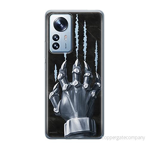 ERT GROUP mobiltelefonfodral för Xiaomi 12 / 12X originalt och officiellt licensierat Marvel mönster Black Panther 014 optimalt anpassad till formen på mobiltelefonen, fodral tillverkad av TPU plast 5905511482268