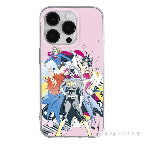 ERT GROUP mobiltelefonfodral för Apple Iphone 14 PRO MAX originalt och officiellt licensierat DC mönster Super Girls 001 optimalt anpassad till formen på mobiltelefonen, fodral tillverkad av TPU plast 5905131942920