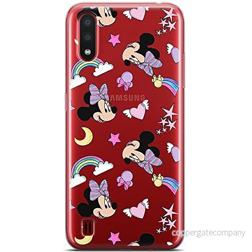 ERT GROUP mobiltelefonfodral för Samsung A01 originalt och officiellt licensierat Disney mönster Minnie 031 optimalt anpassad till formen på mobiltelefonen, gedeeltelijk transparant 5904805425257
