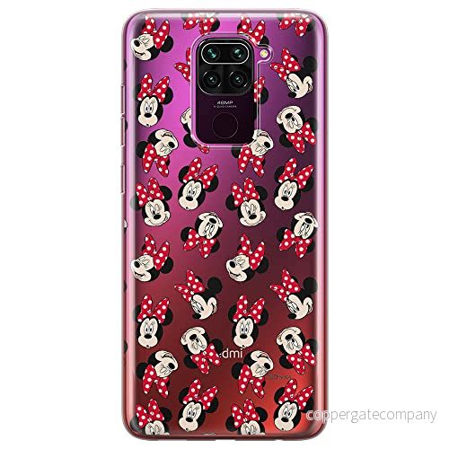 ERT GROUP mobiltelefonfodral för Xiaomi REDMI NOTE 9 originalt och officiellt licensierat Disney mönster Minnie 001 optimalt anpassad till formen på mobiltelefonen, gedeeltelijk transparant 5903932005073