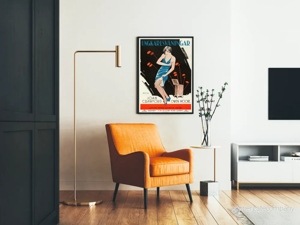 Vintage filmposter med Joan Crawford för väggdekoration - Bild 2
