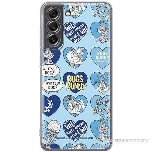 ERT GROUP mobiltelefonfodral för Samsung S21 FE originalt och officiellt licensierat Looney Tunes mönster Bugs 021 optimalt anpassad till formen på mobiltelefonen, fodral tillverkad av TPU plast 5905795086145