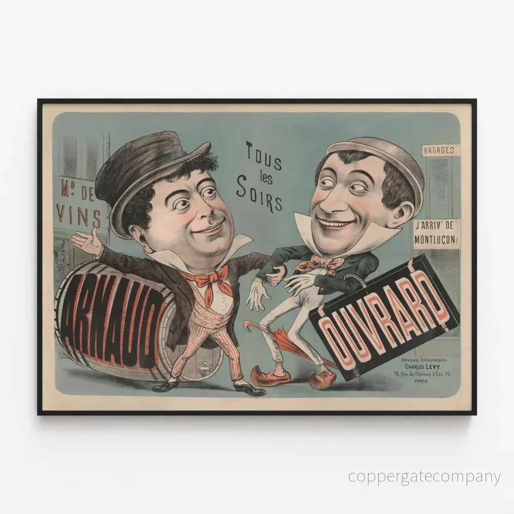 Vintageposter Arnaud och Ouvrard Varje Kväll