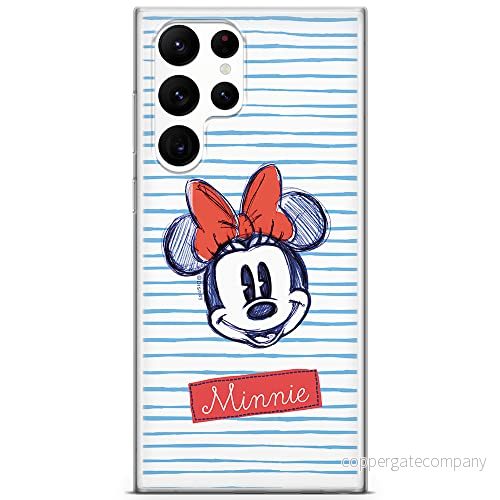 ERT GROUP mobiltelefonfodral för Samsung S22 ULTRA originalt och officiellt licensierat Disney mönster Minnie 011 optimalt anpassad till formen på mobiltelefonen, fodral tillverkad av TPU plast 5904805279683